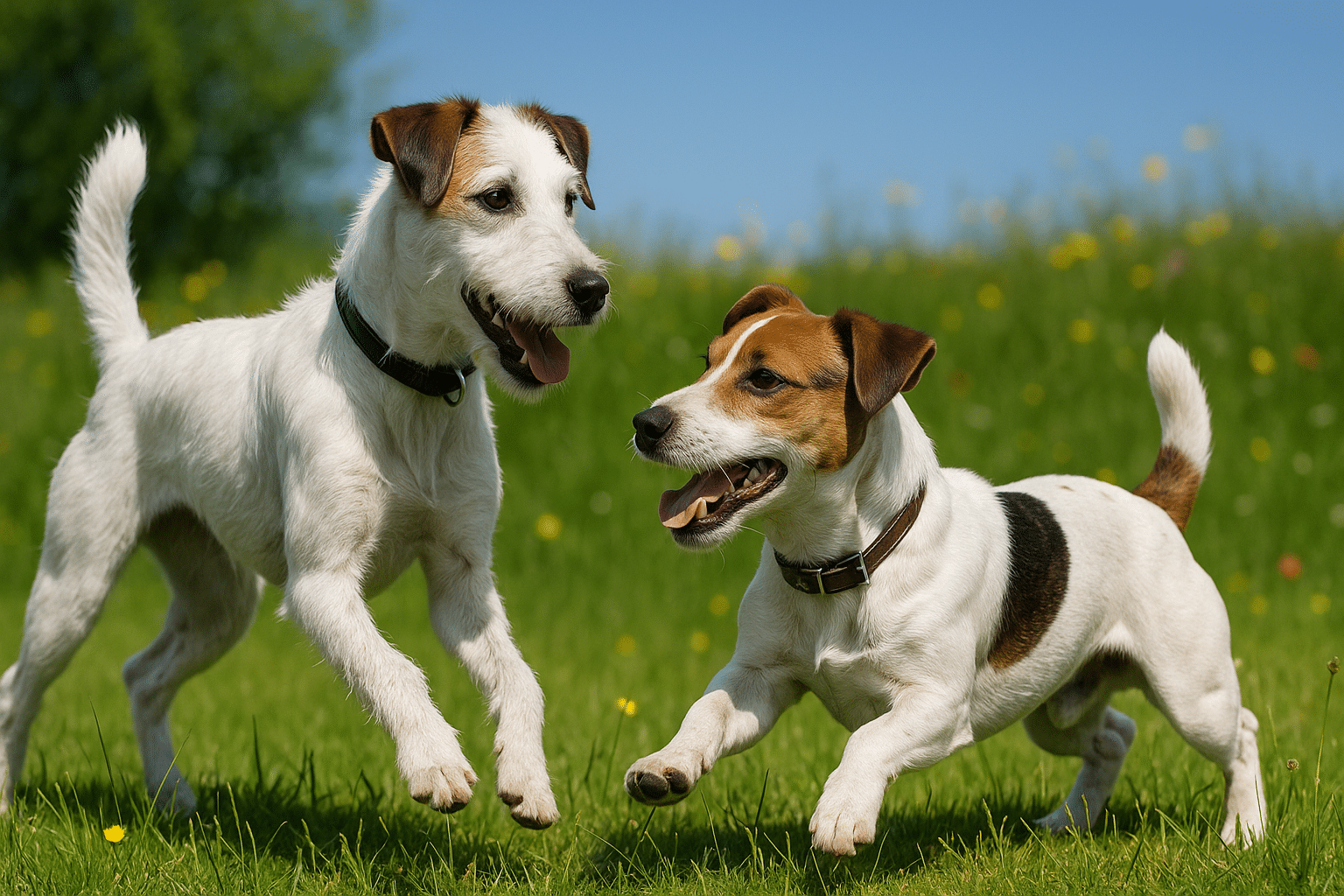 parson russell terrier a jack russell terrier
